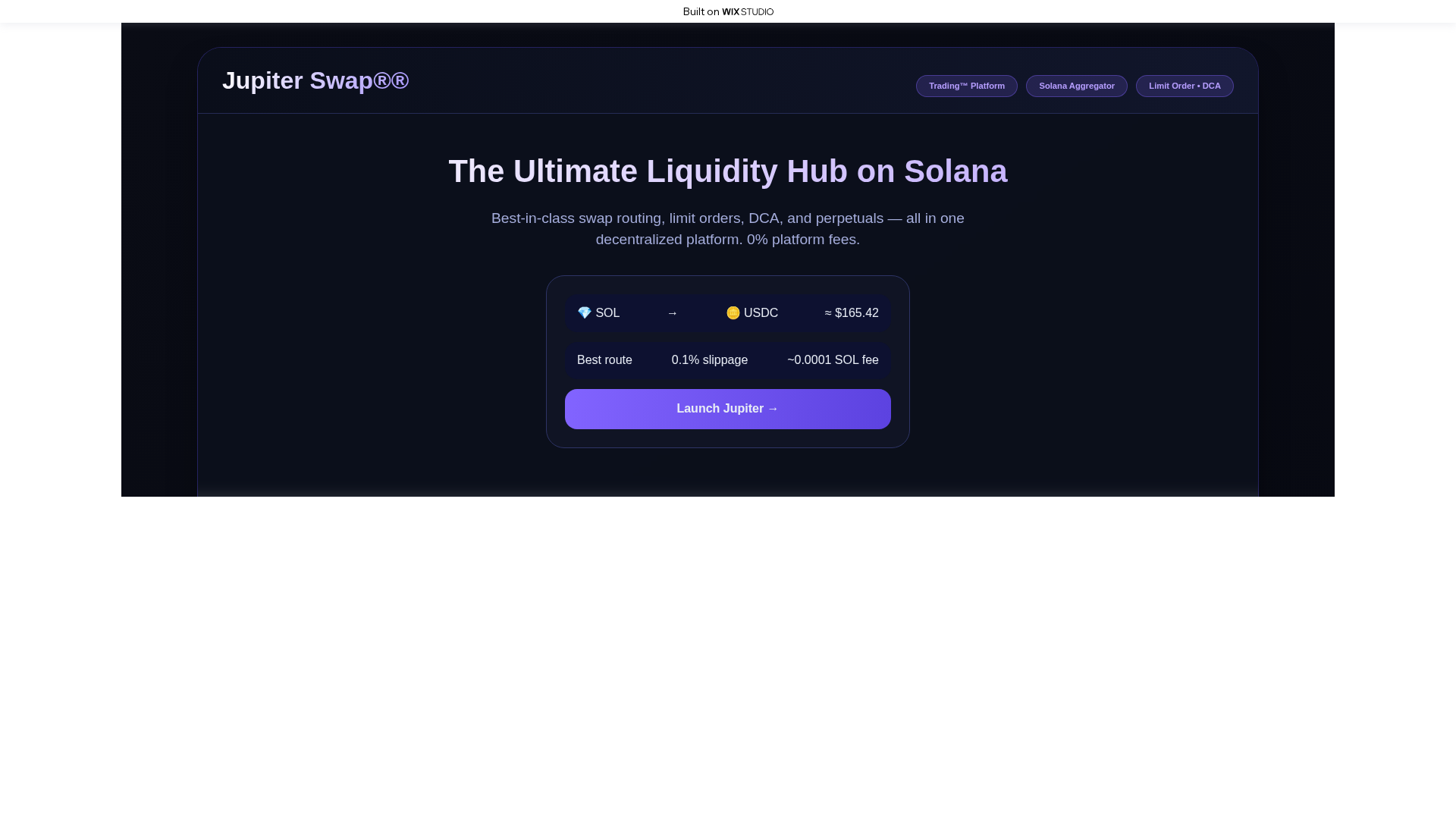 Screenshot of home-jupittarcdn.wixstudio.com