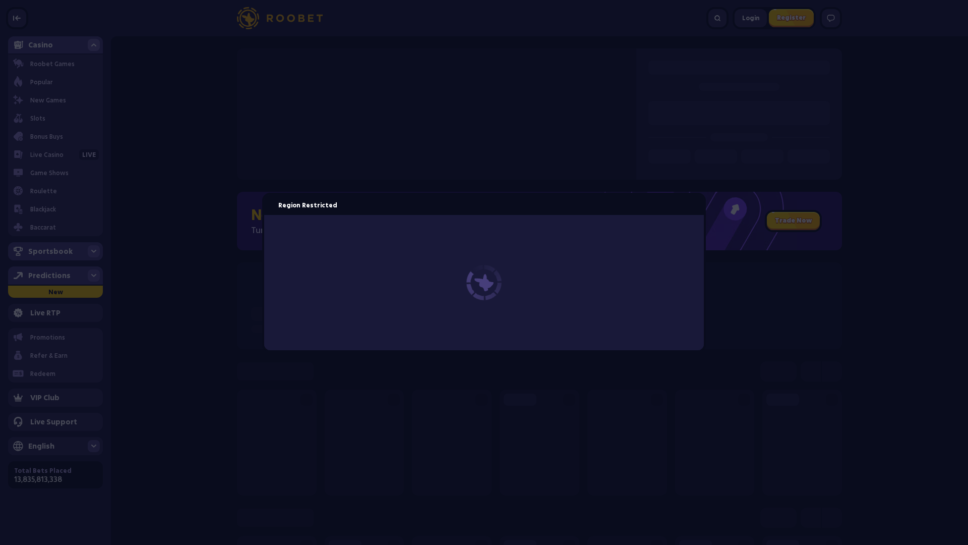 Screenshot of roobet-rewards.com