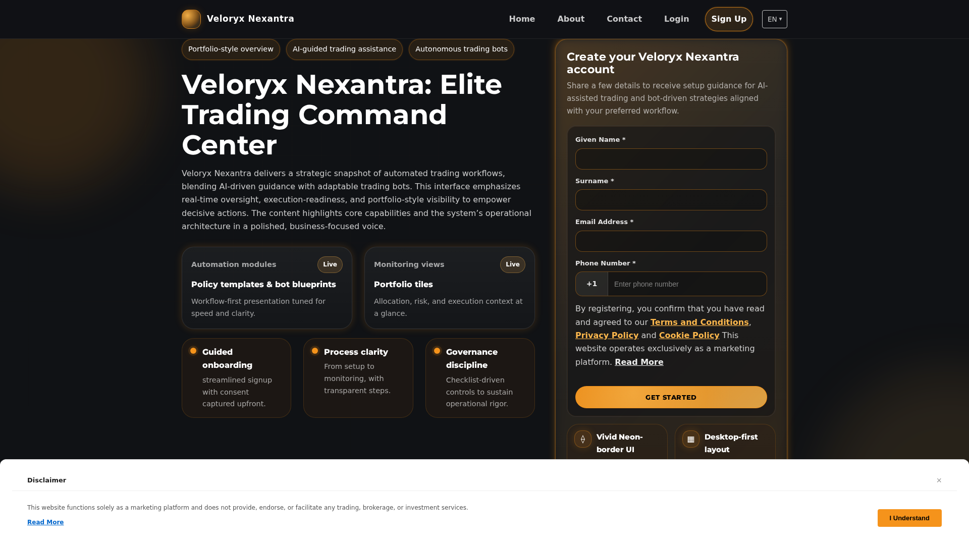 Screenshot of veloryx-nexantra.pro