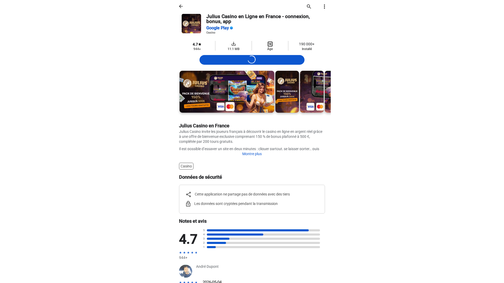 Screenshot of julius-casino-en-ligne.com