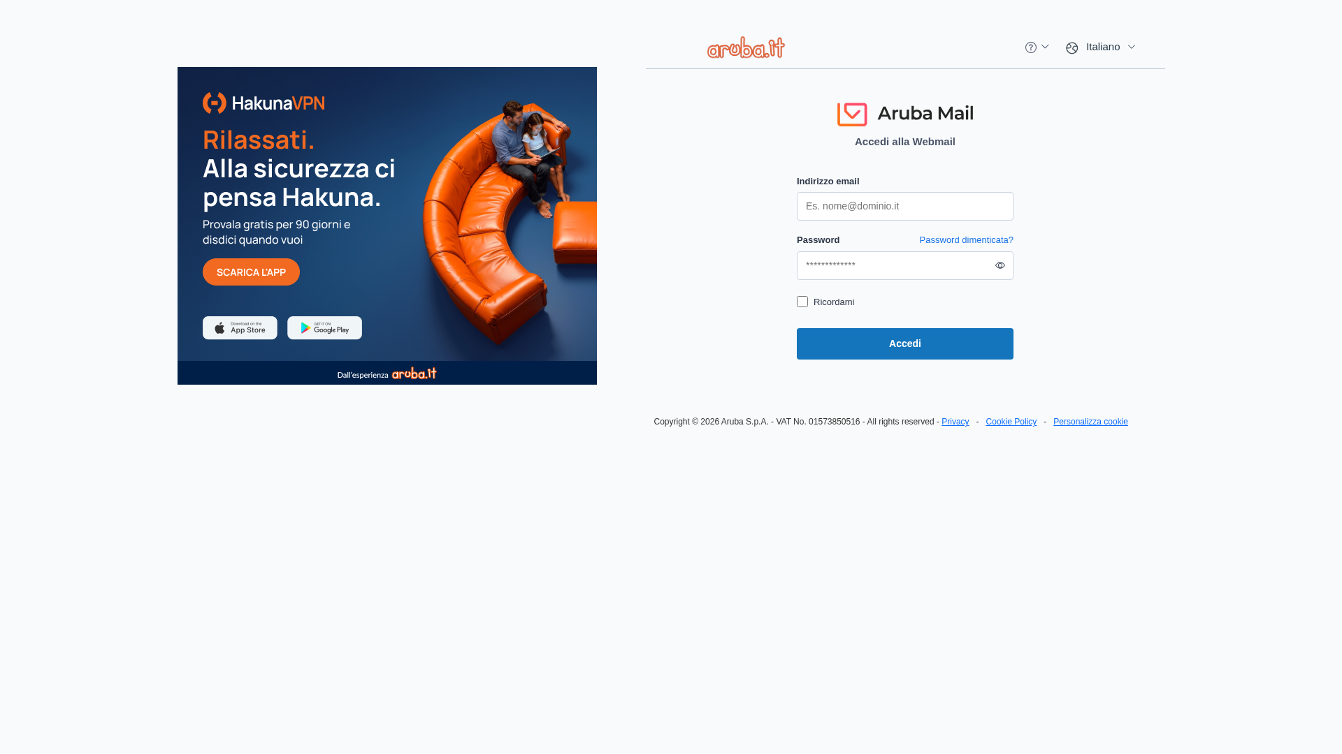 Screenshot of webmail-aruba.opp-occn.live