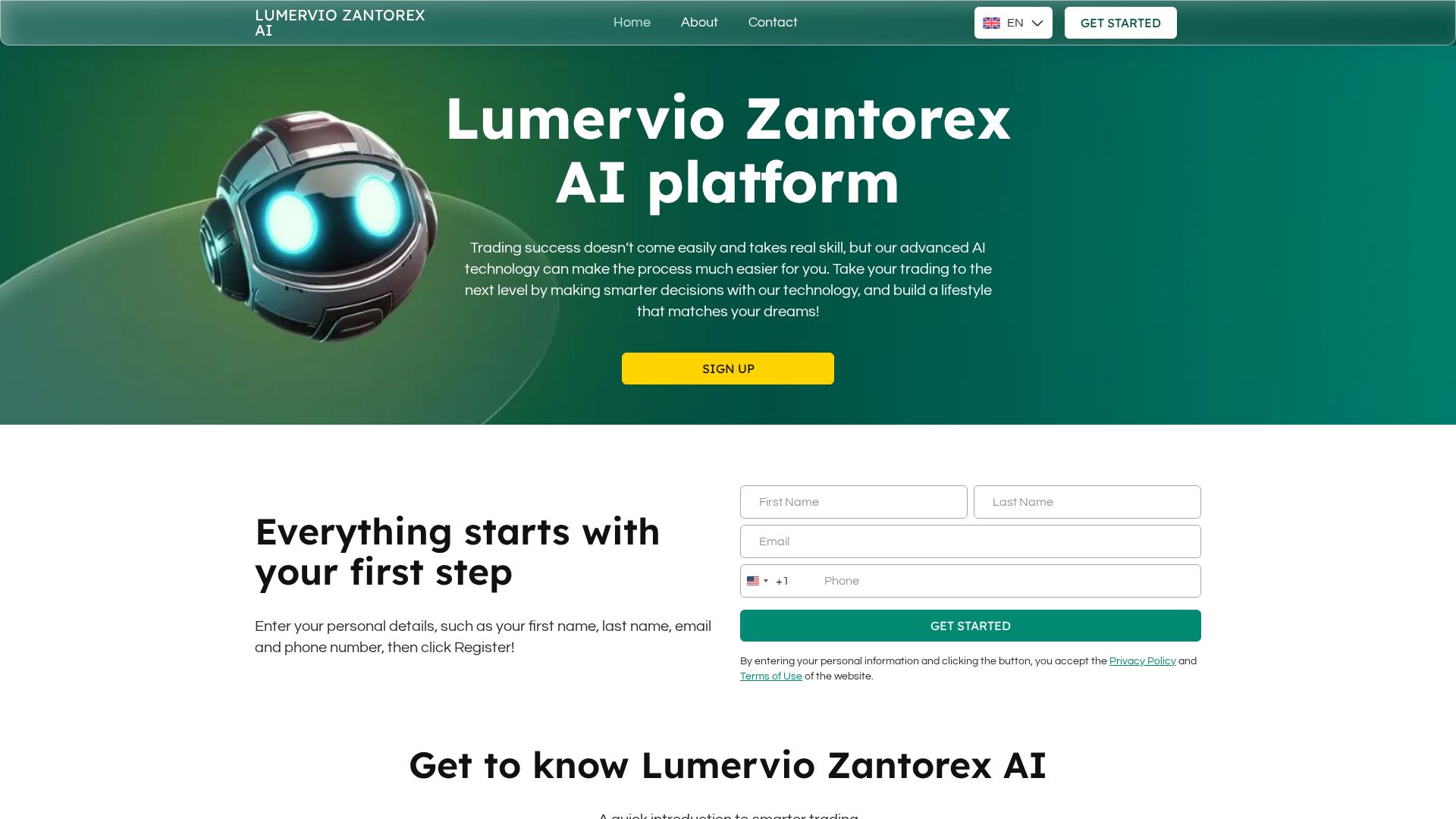Screenshot of lumerviozantorexai.live