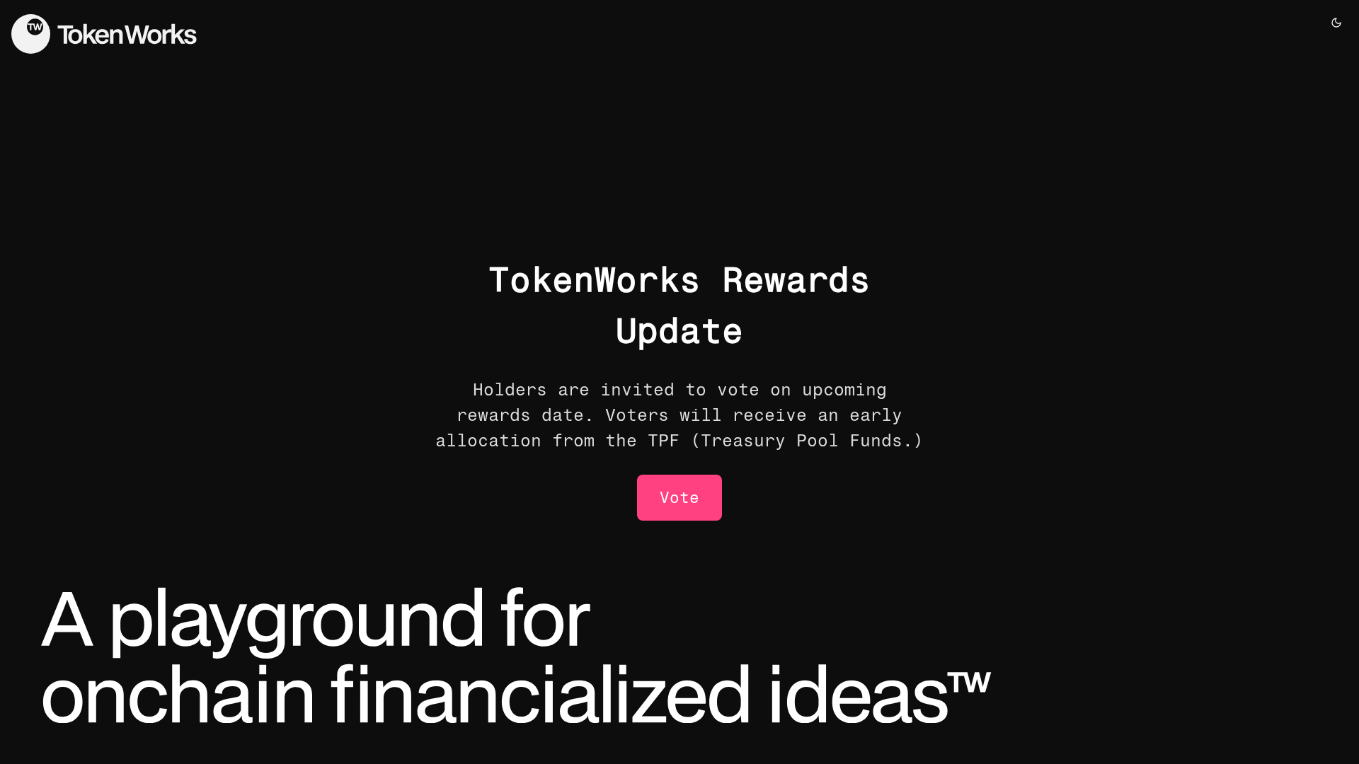 Screenshot of vote-tokensworks-net.pages.dev