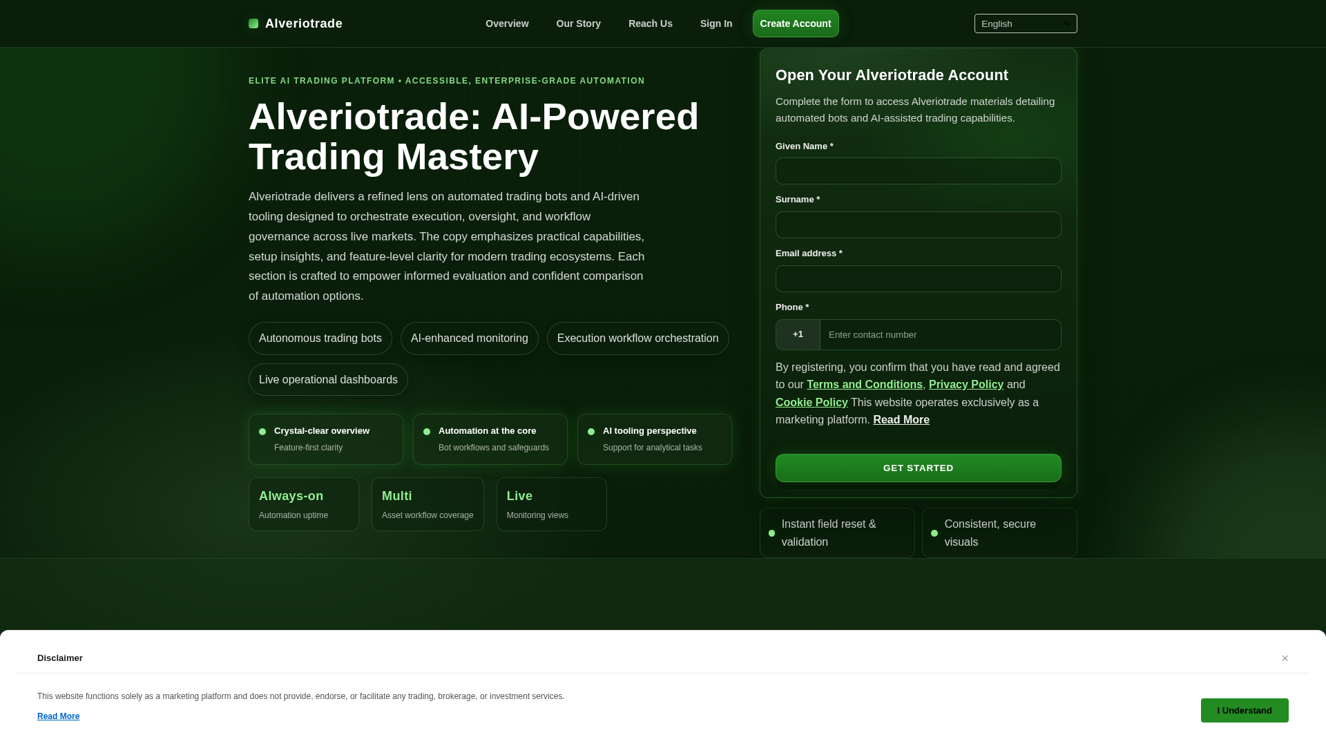 Screenshot of alveriotradeplatform.com
