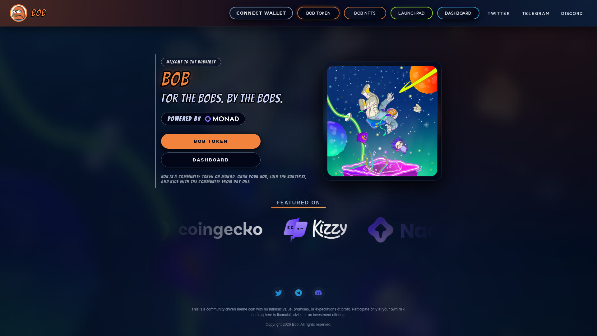 Screenshot of bobmonad.com
