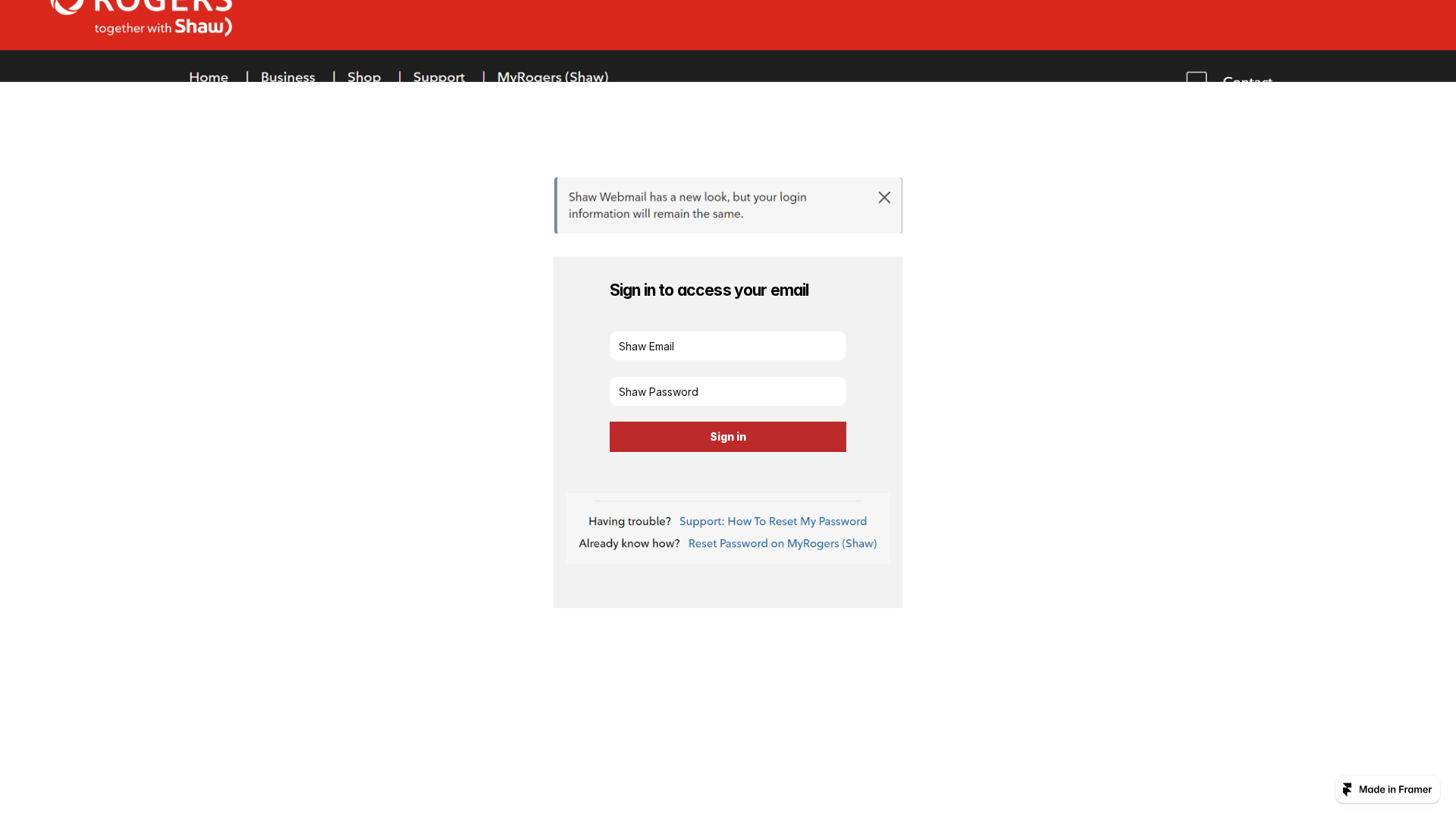Screenshot of determined-click-845532.framer.app