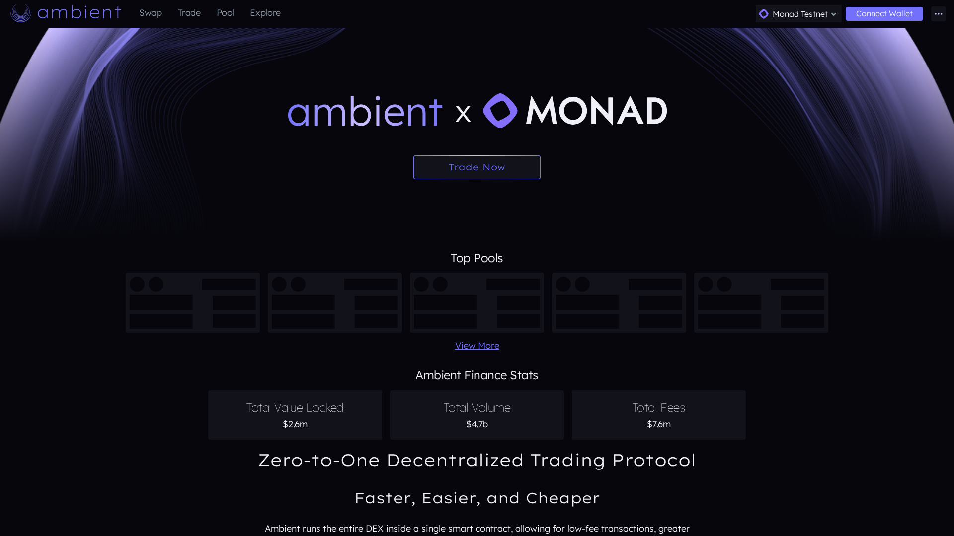 Screenshot of monad-ambient-finance.netlify.app