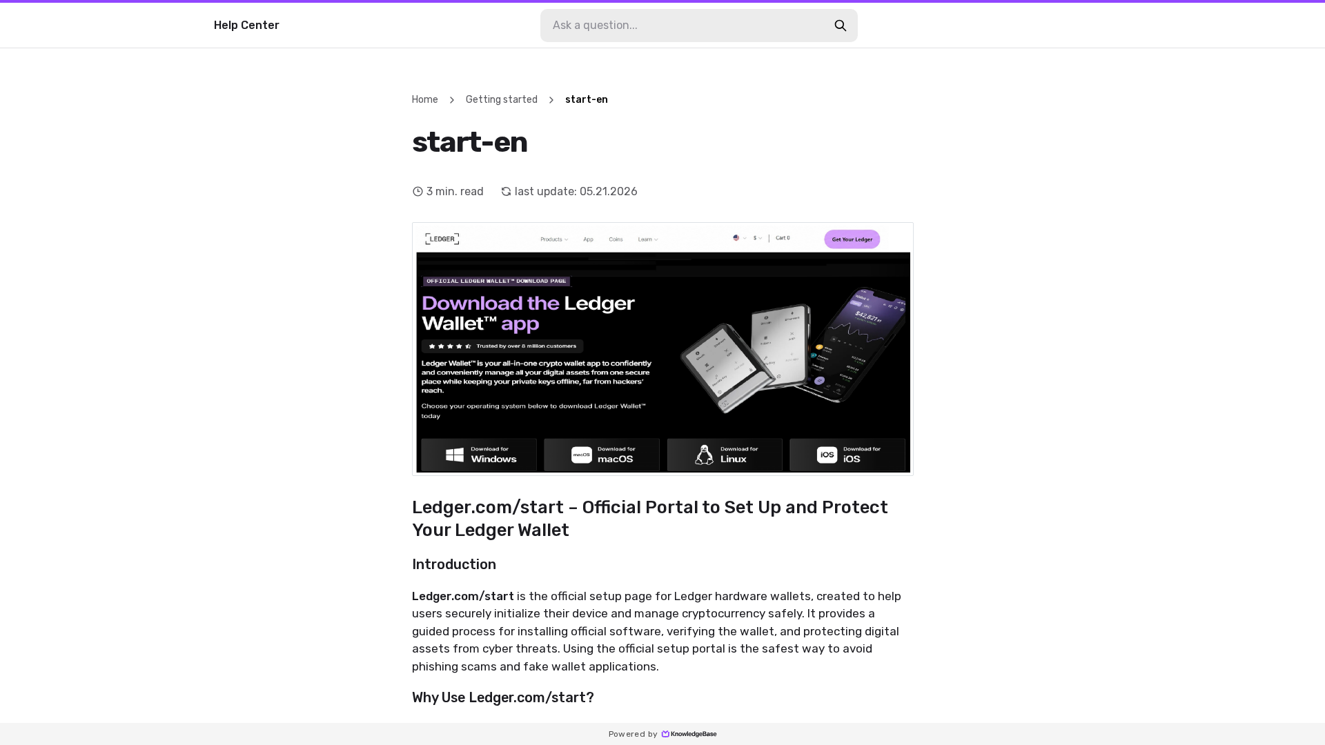 Screenshot of starten-ledgr.kb.help