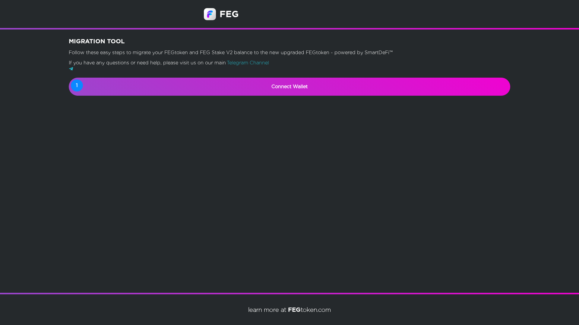 Screenshot of migratefegtokens.pages.dev