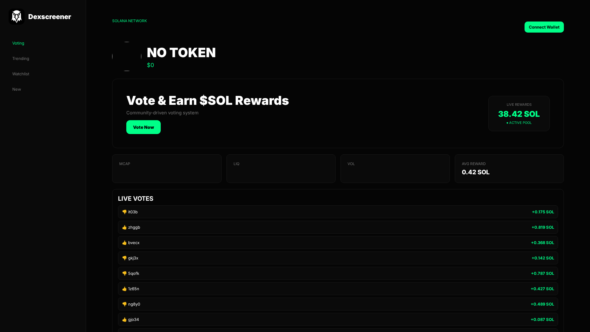 Screenshot of earn-dexscreener.com