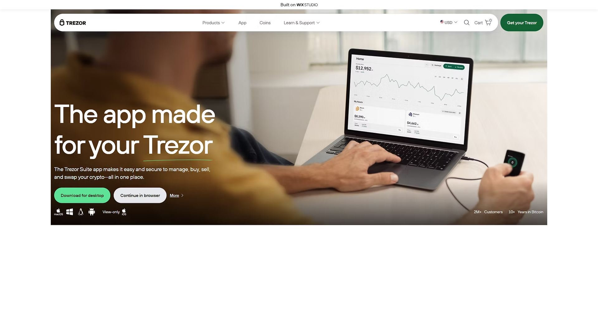 Screenshot of real-startrexor.wixstudio.com