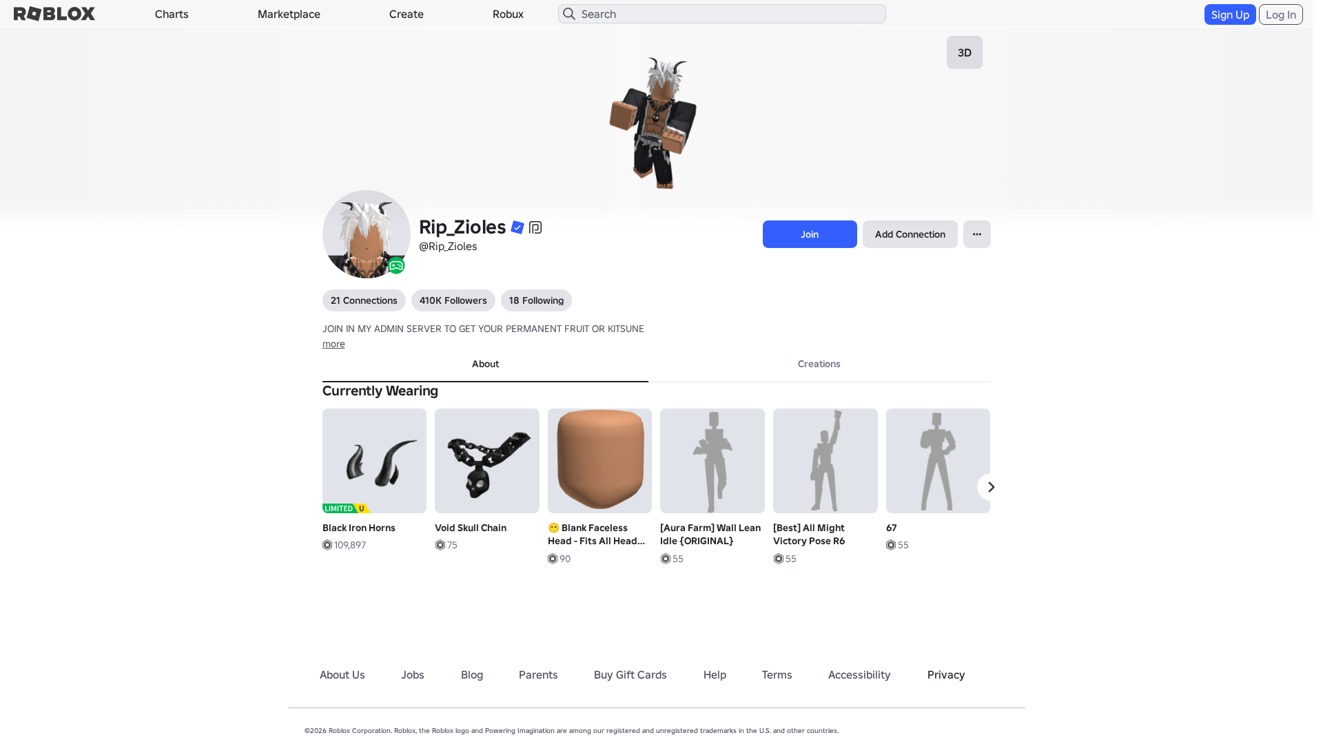 Screenshot of www.roblox.com.ml