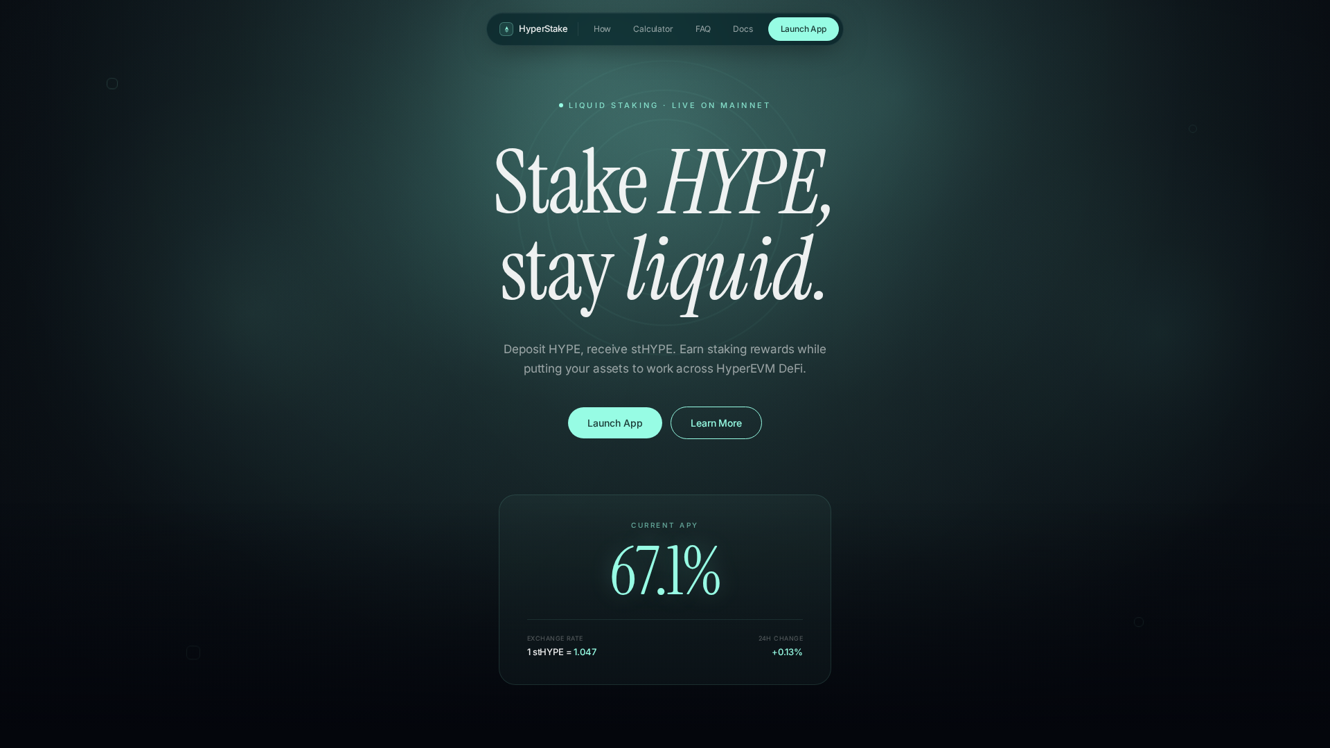 Screenshot of hyperstake.org