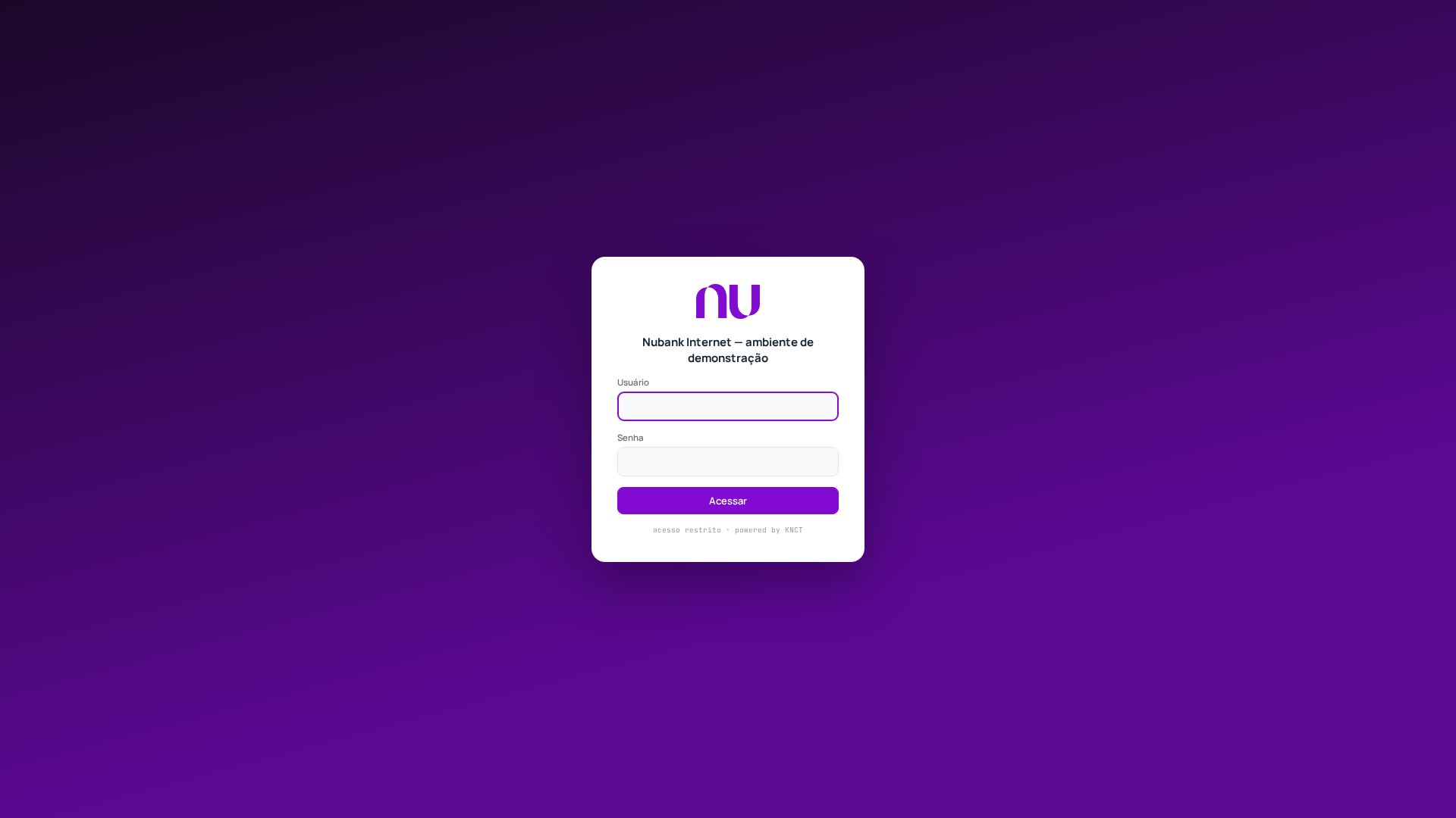 Screenshot of nubank-demo.pages.dev