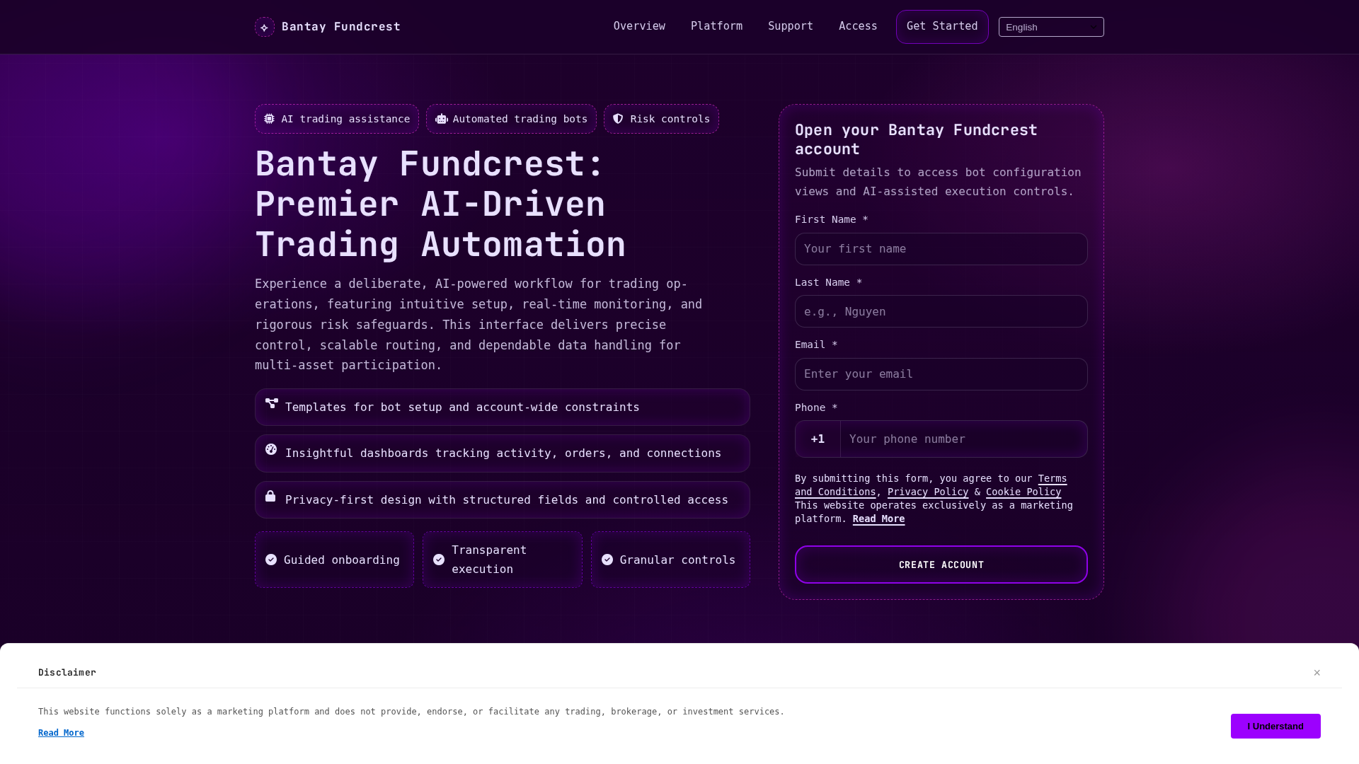Screenshot of bantayfundcrest.digital