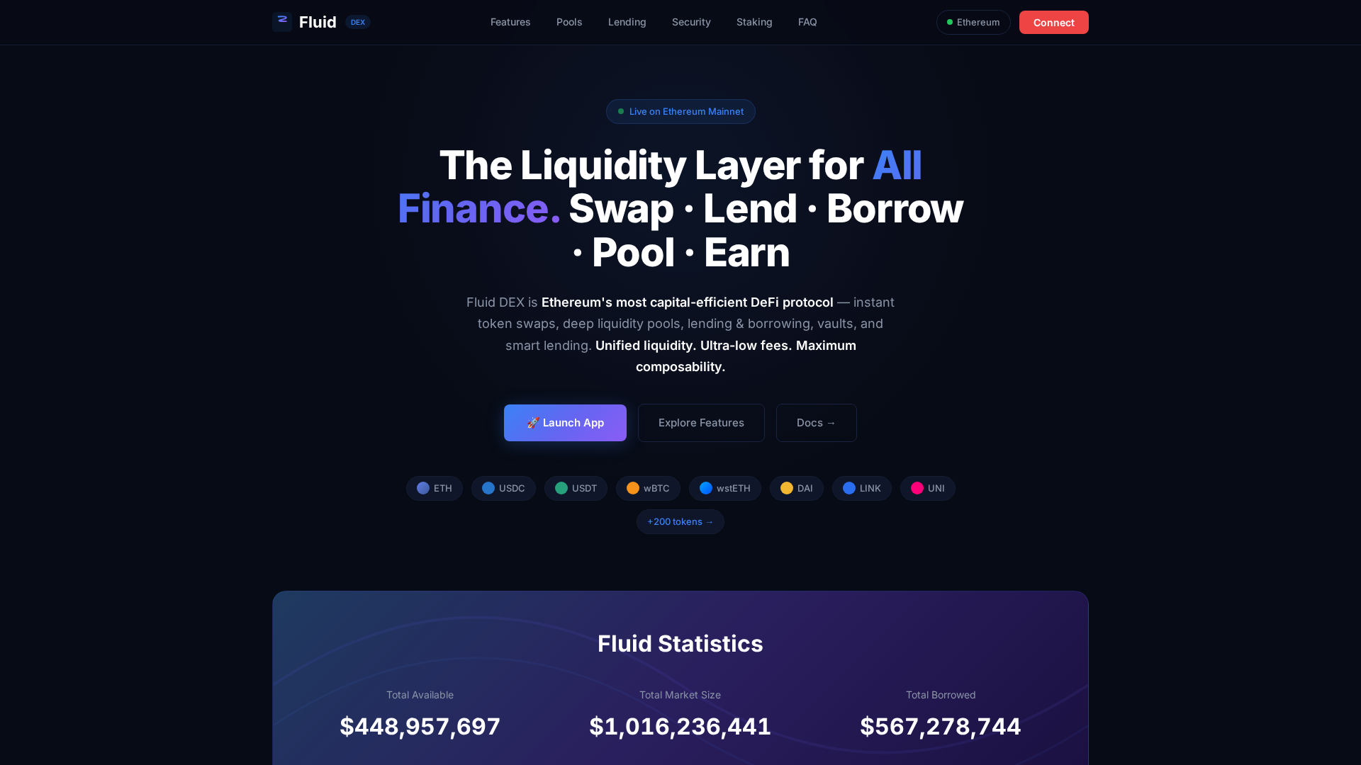 Screenshot of dex-fluid.com