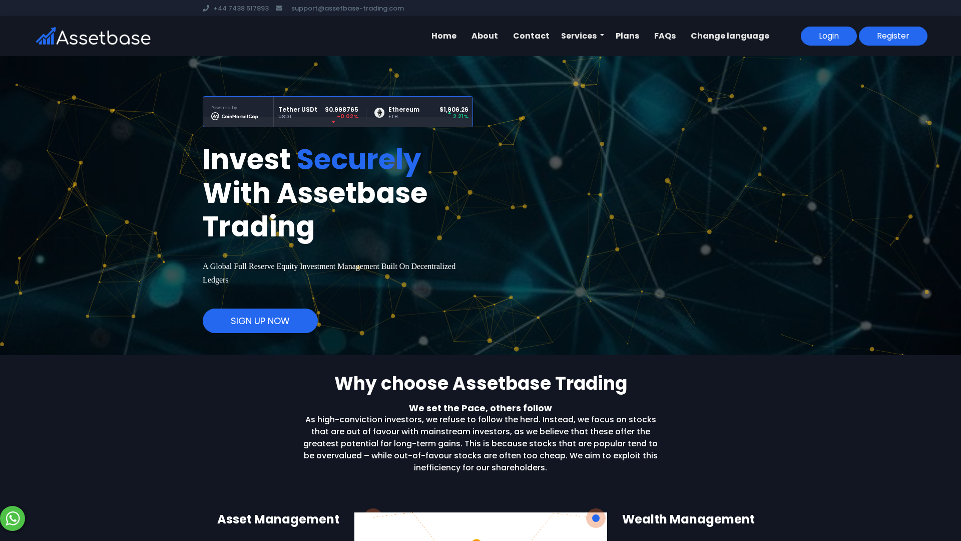 Screenshot of assetbase-trading.com