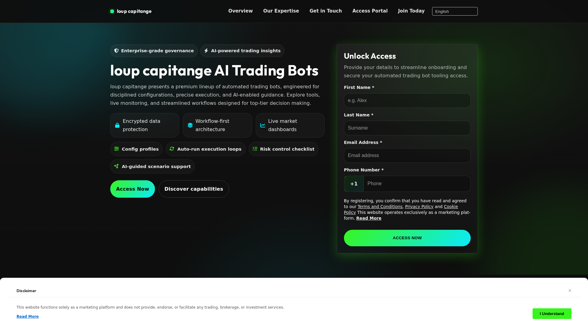 Screenshot of loupcapitange.digital