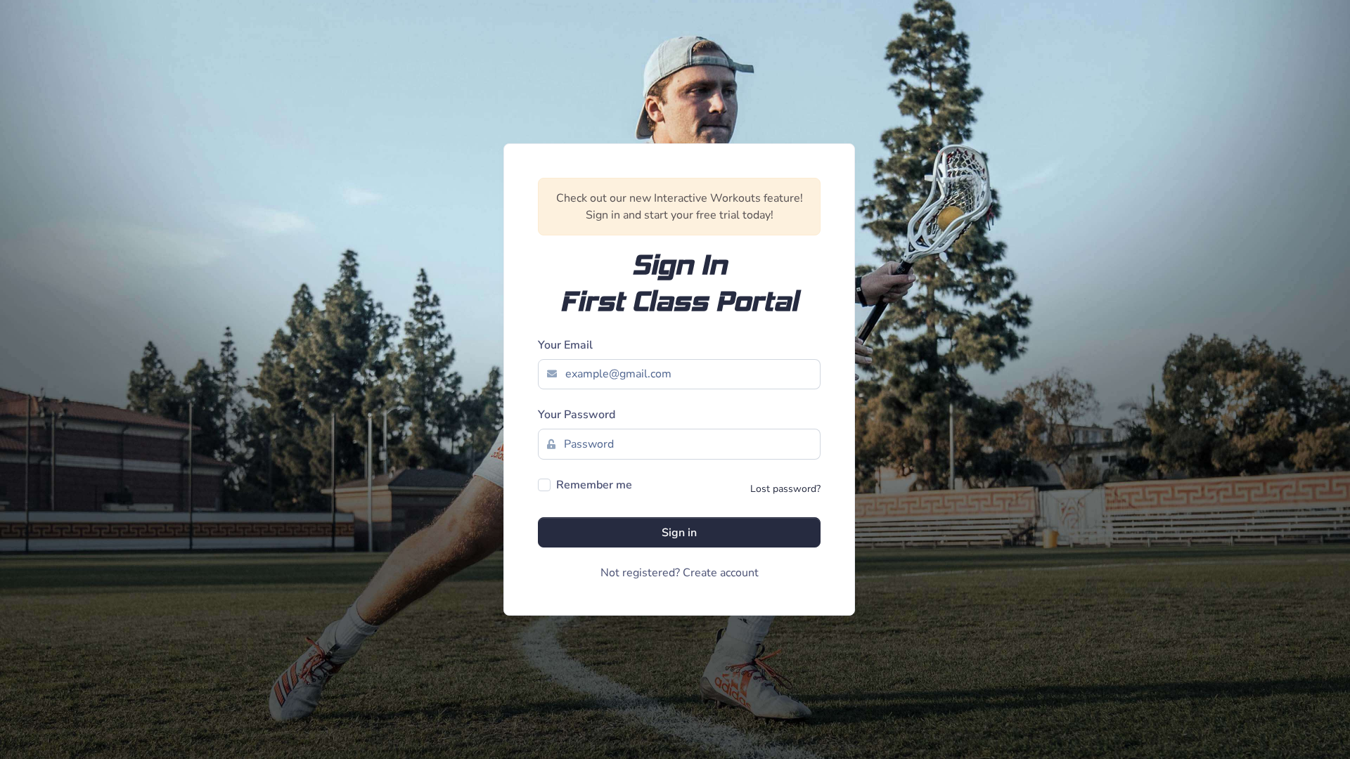 Screenshot of learn.1stclasslax.com