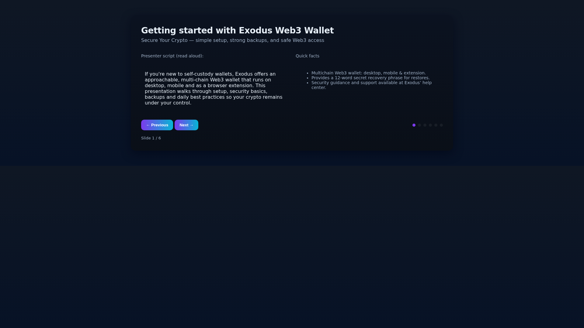 Screenshot of exoxdus-web-doc.pages.dev