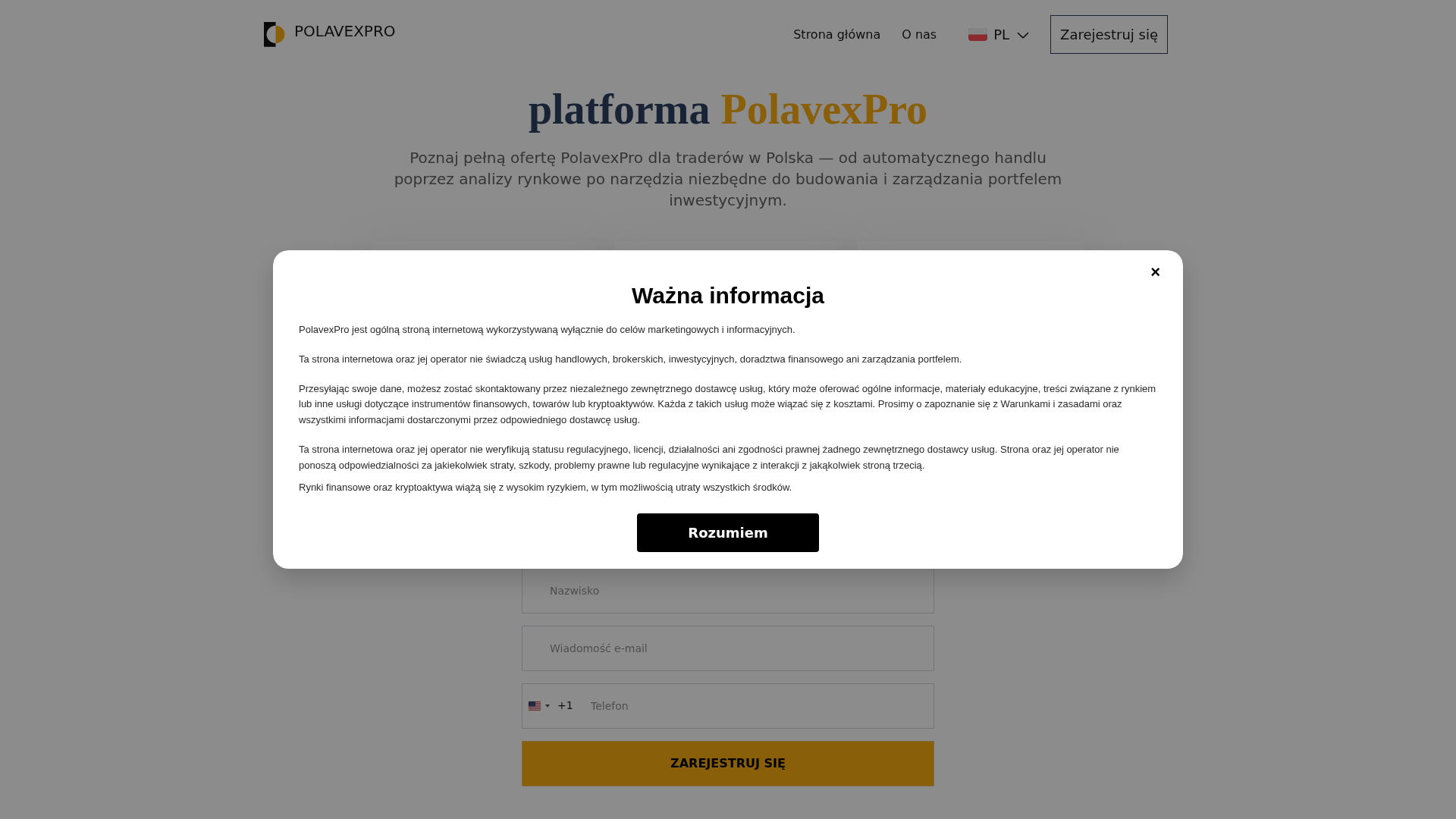 Screenshot of polavexpro-ai.live