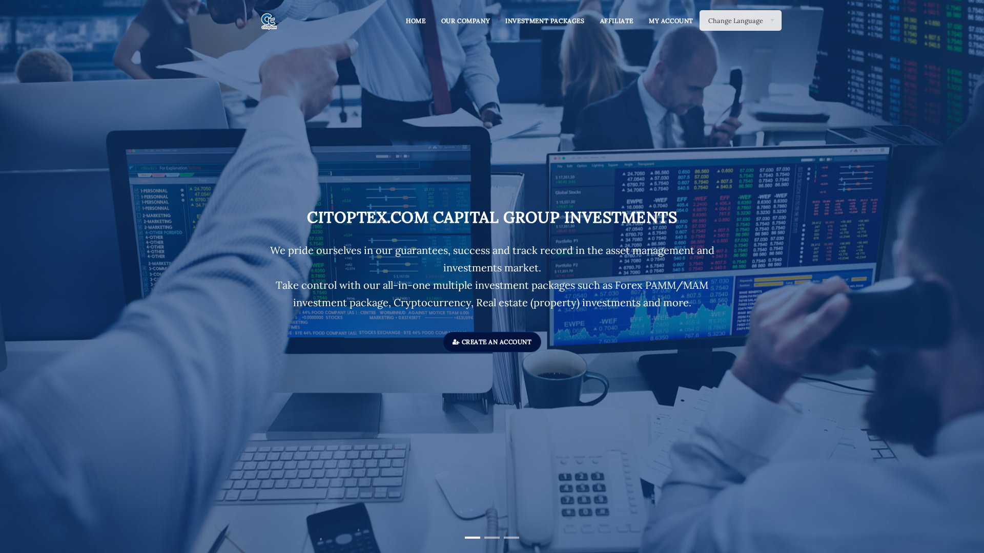 Screenshot of citoptex.com
