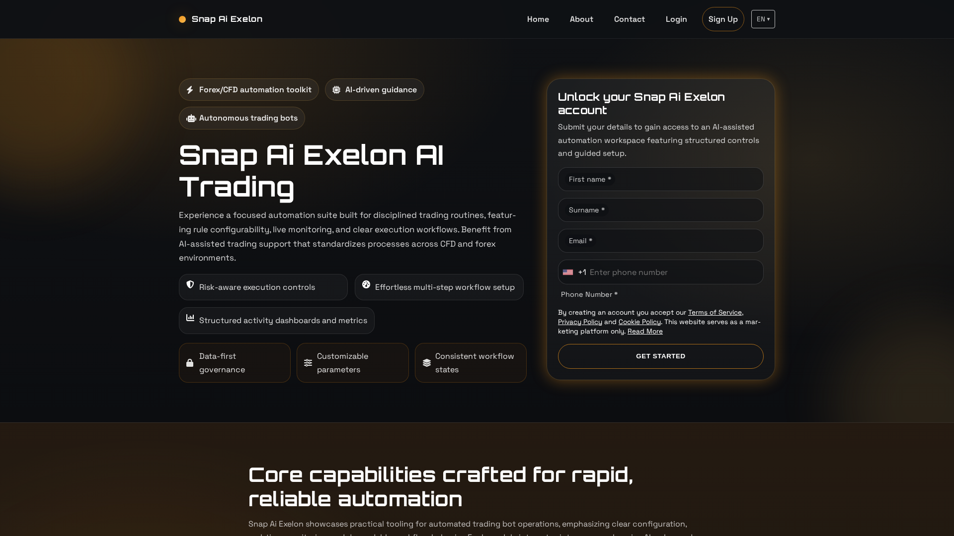 Screenshot of snapaiexelon.shop