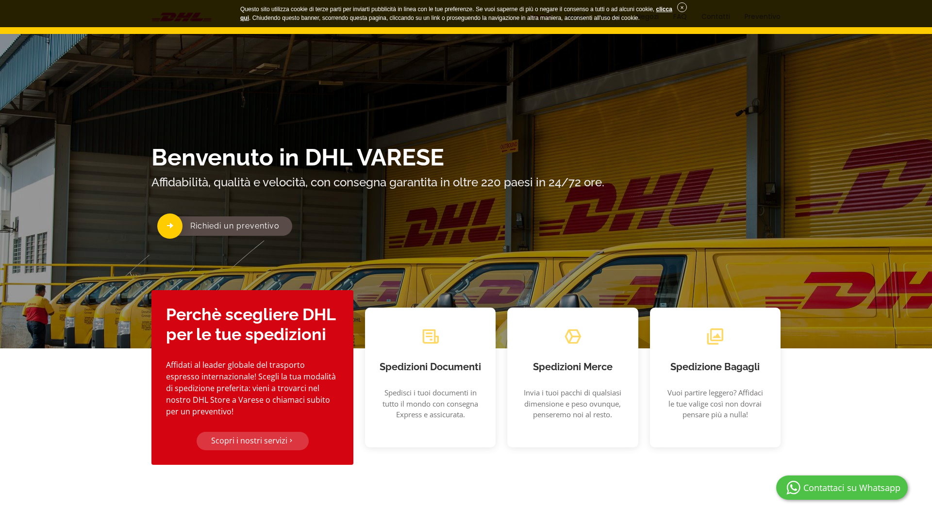 Screenshot of dhlvarese.it
