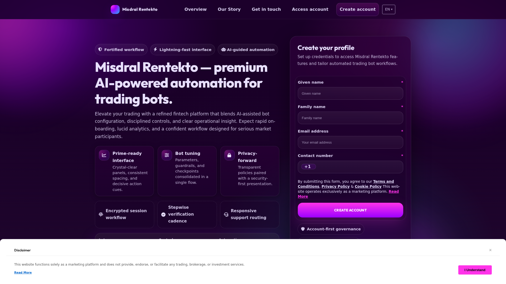 Screenshot of misdralrentekto.digital