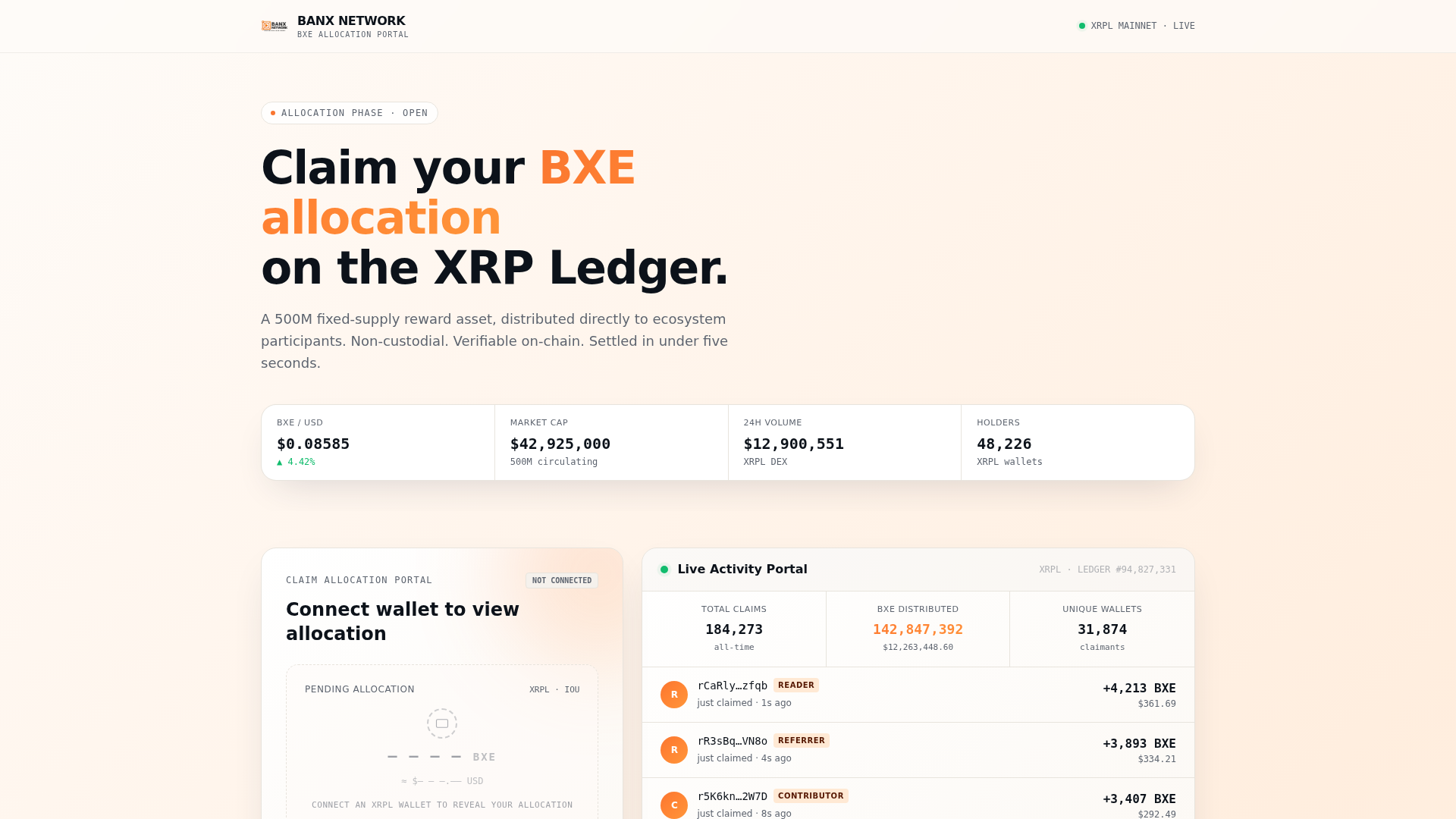 Screenshot of banx-bxe.com