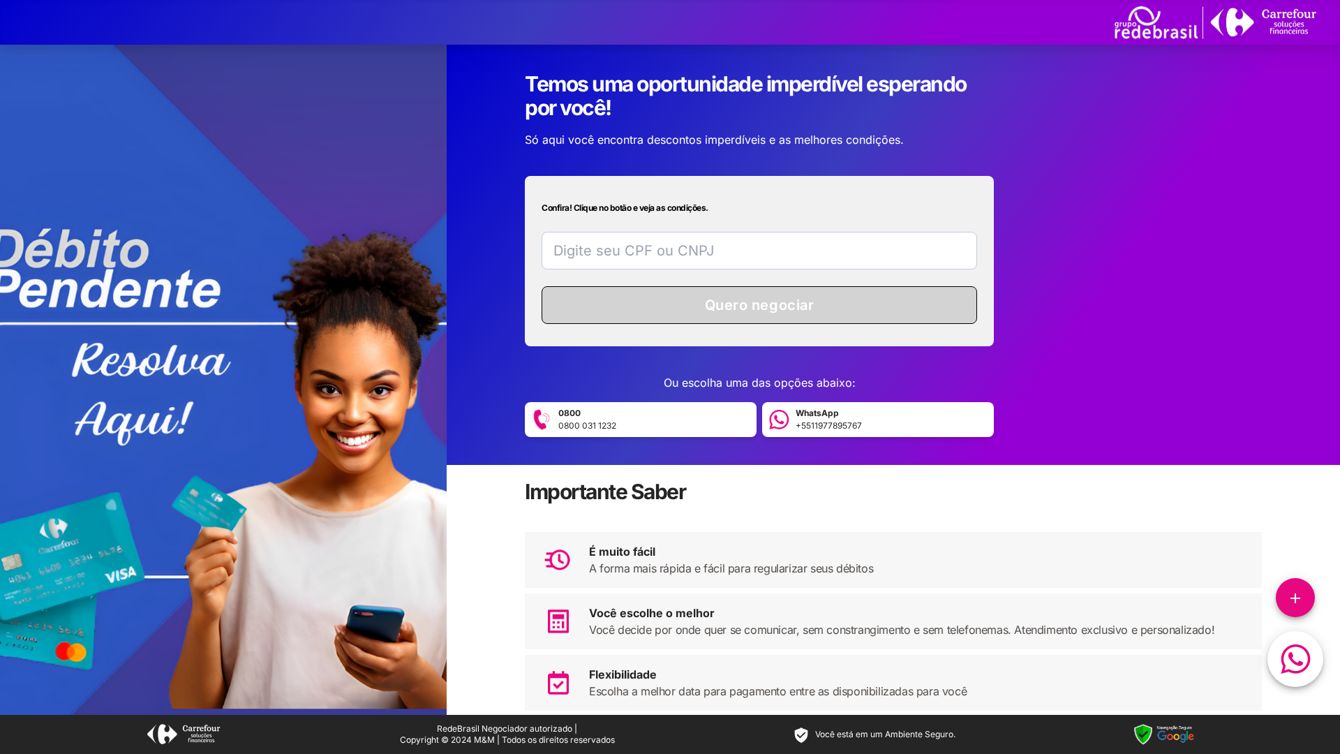 Screenshot of carrefour.negocie-aqui.com