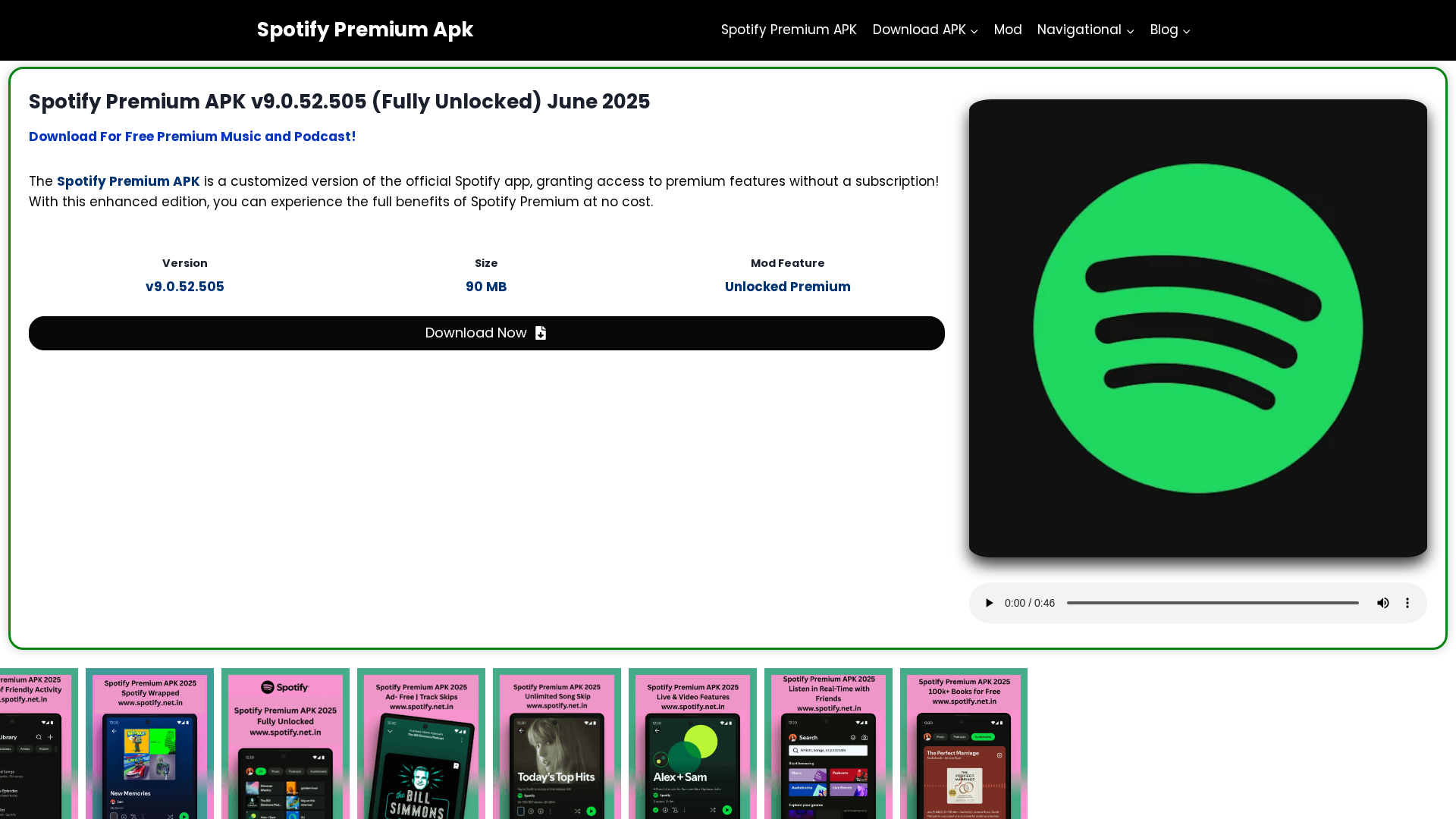 Screenshot of spotify-7y6.pages.dev