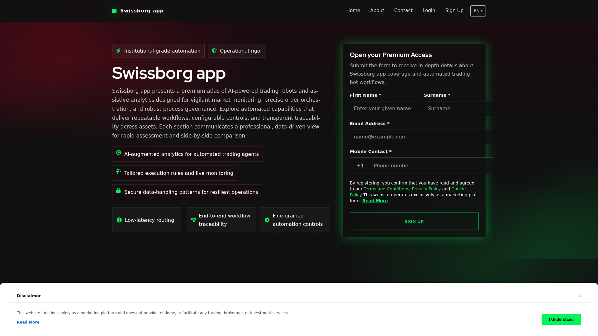 Screenshot of swissborgapp.pro