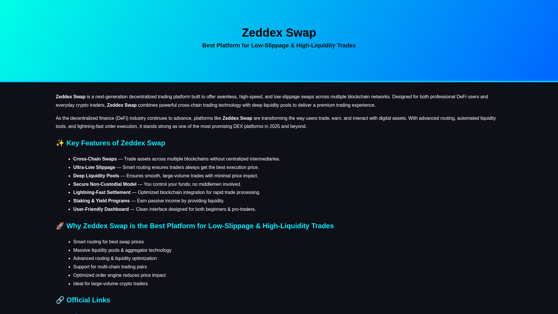 Screenshot of connect-en-zedx-swap.pages.dev