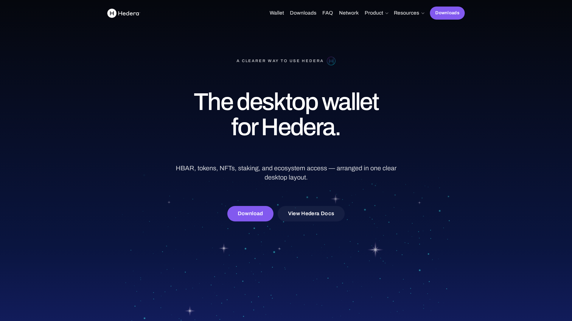 Screenshot of hbarwallet.org