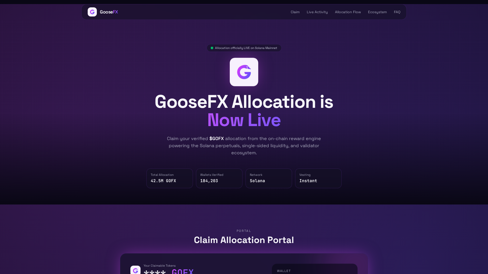 Screenshot of gooselab.info