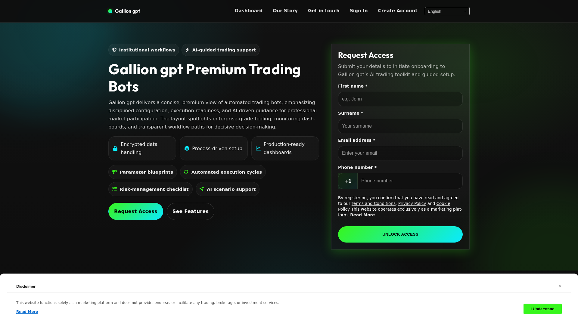 Screenshot of galliongpt.digital