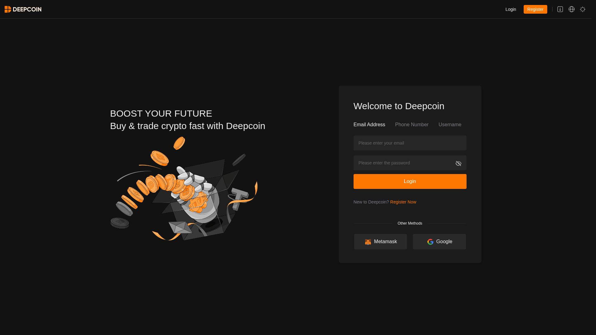 Screenshot of deepcoin-user.com