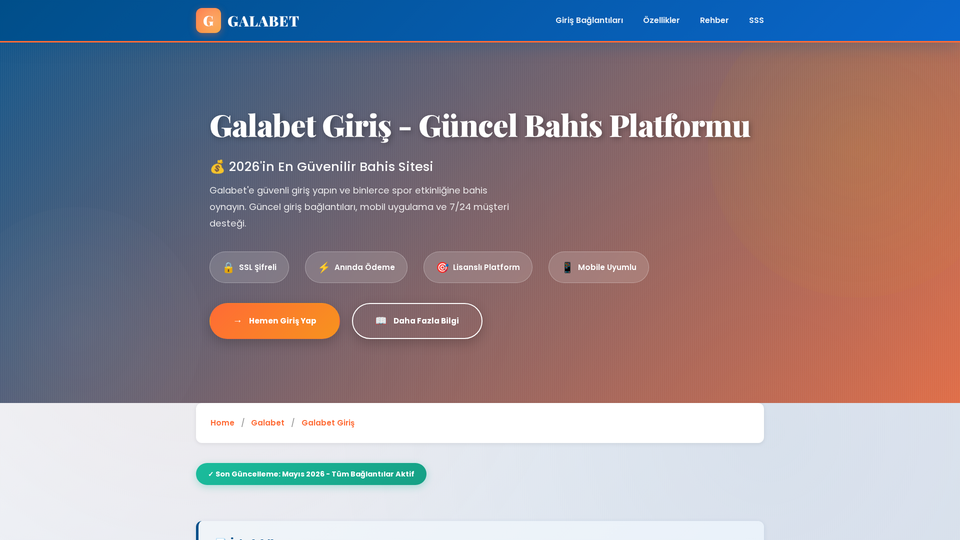 Screenshot of galabet.gala-girisim.cam