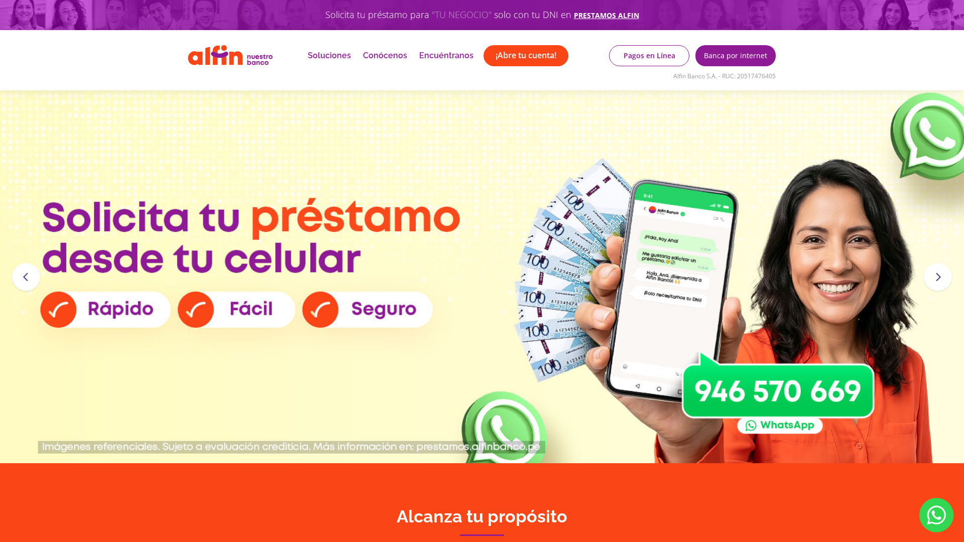 Screenshot of alfinbancopep.z13.web.core.windows.net