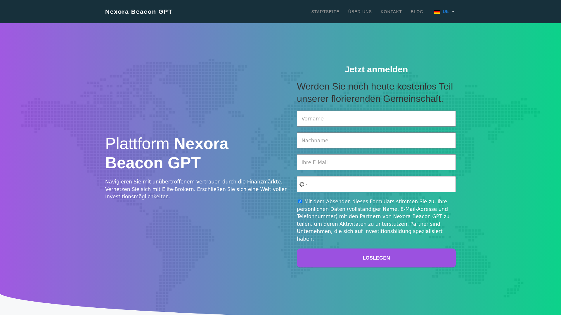 Screenshot of thenexorabeacongpt.com