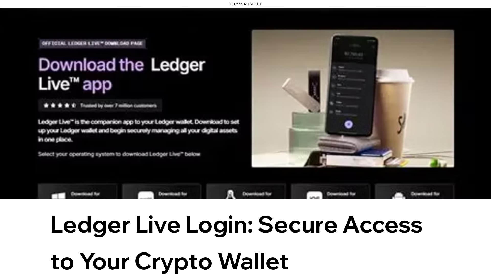 Screenshot of live-enio-ledaggr.wixstudio.com