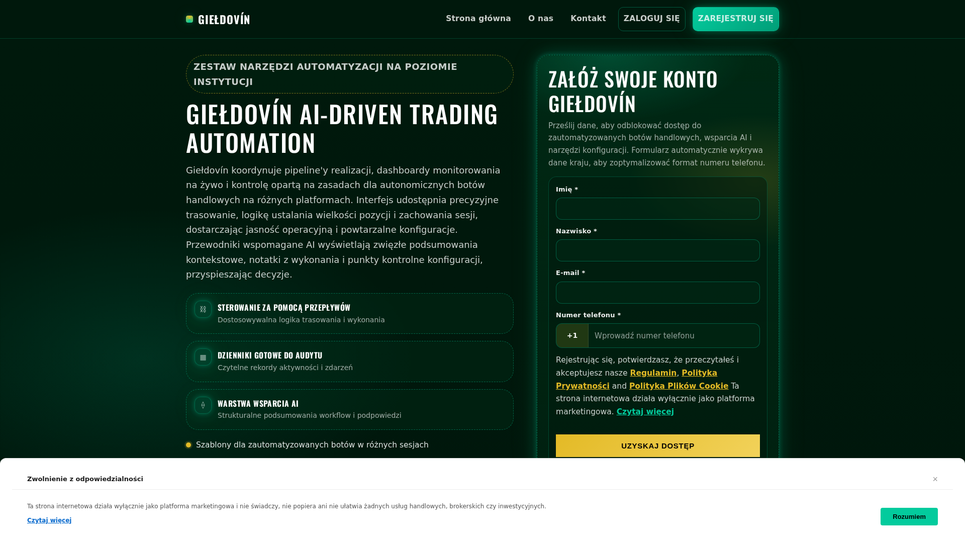 Screenshot of gieldovin.digital