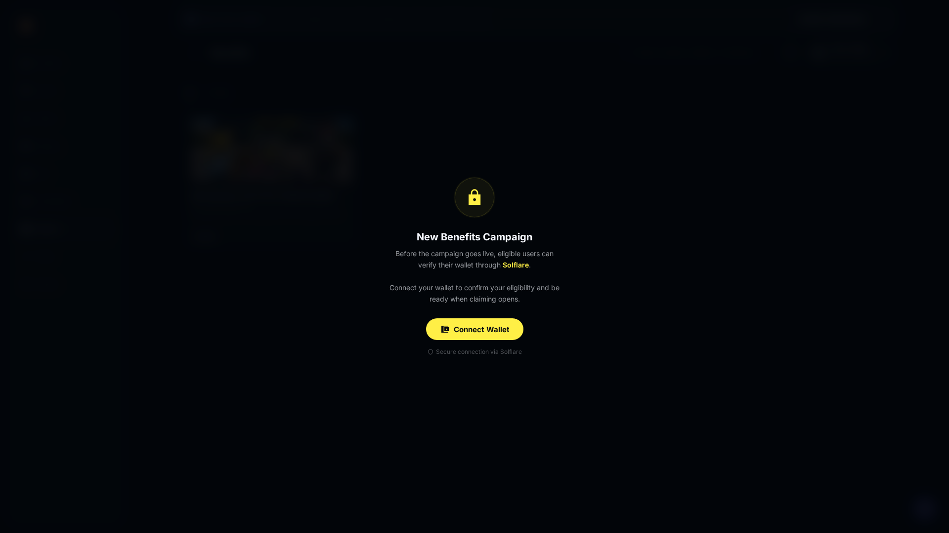 Screenshot of claim-solflare.com