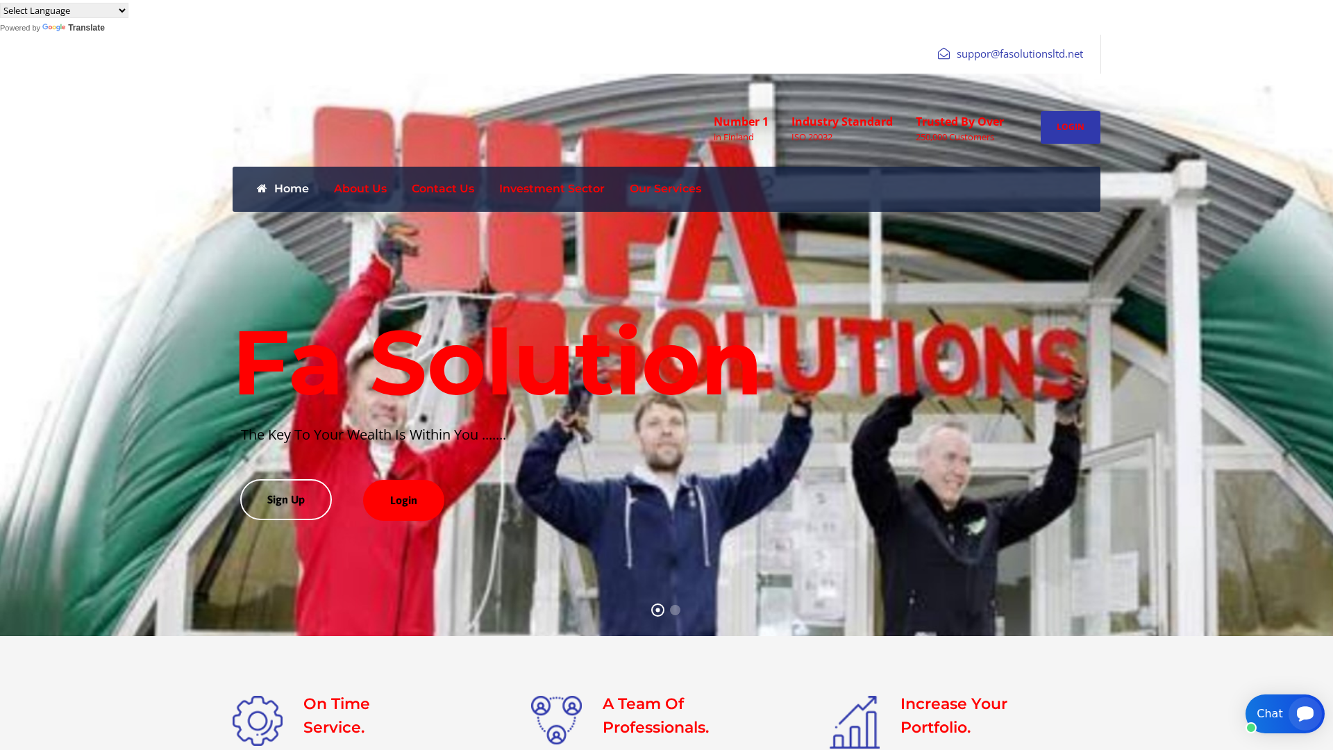 Screenshot of fasolutionsltd.net