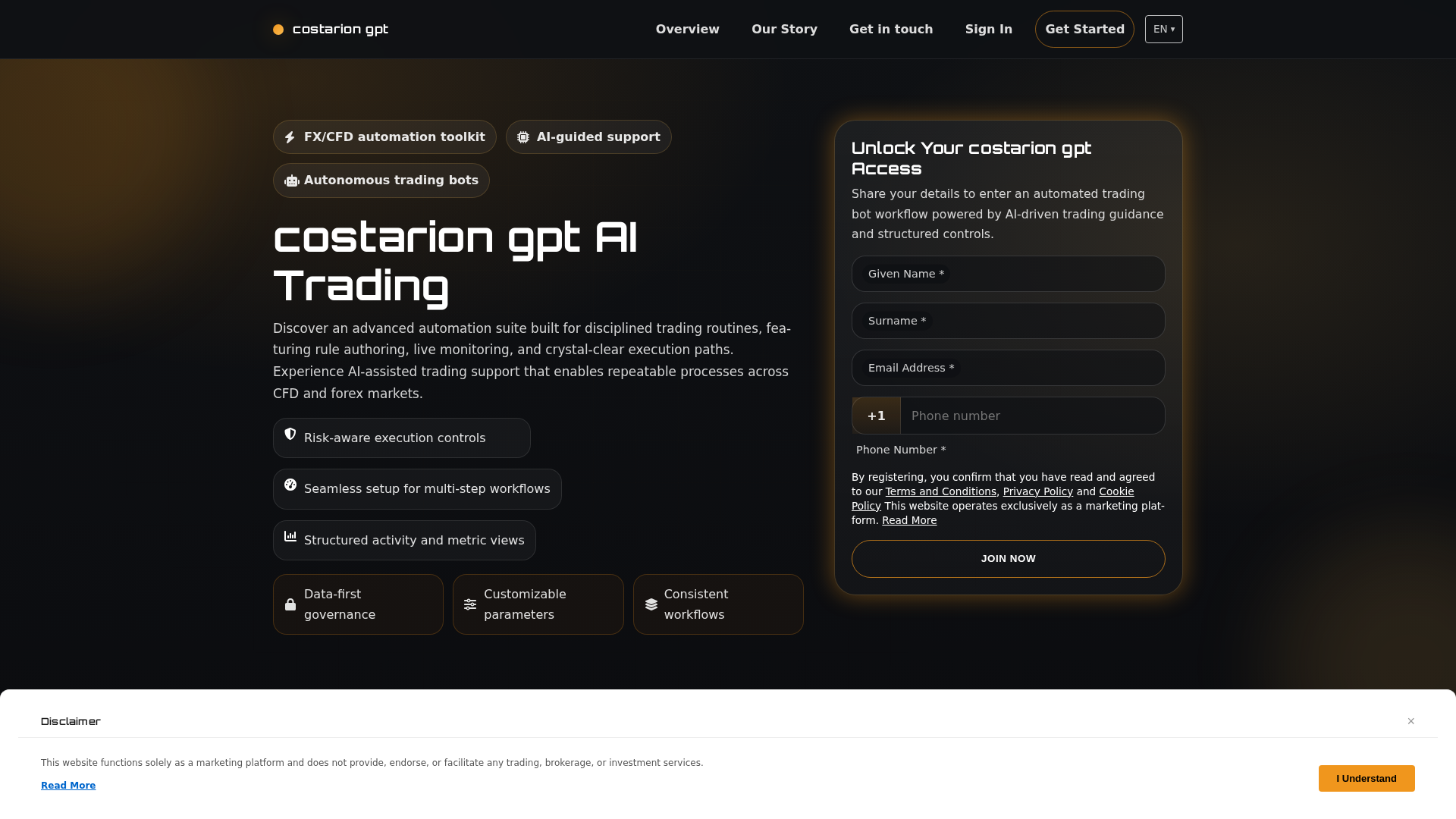Screenshot of costariongpt.click