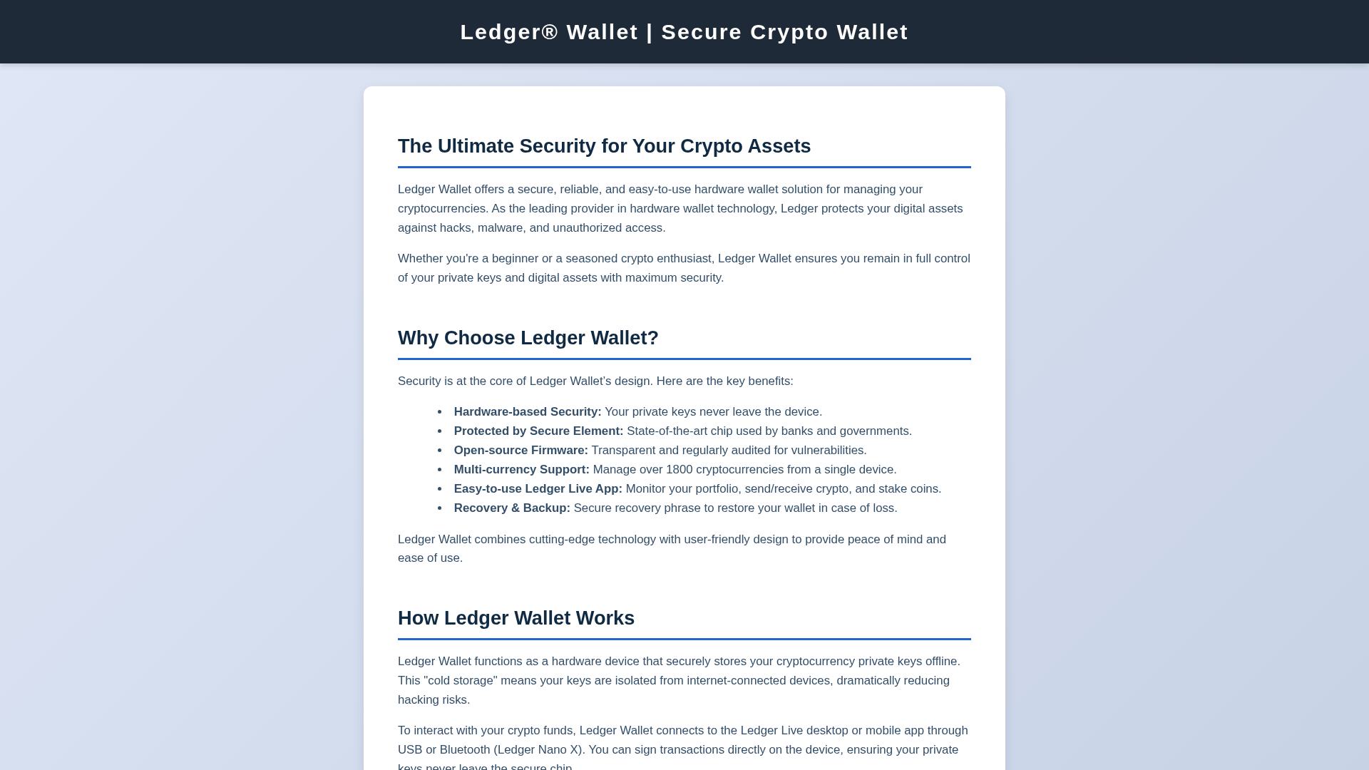 Screenshot of cloud-ledgrwallet.pages.dev