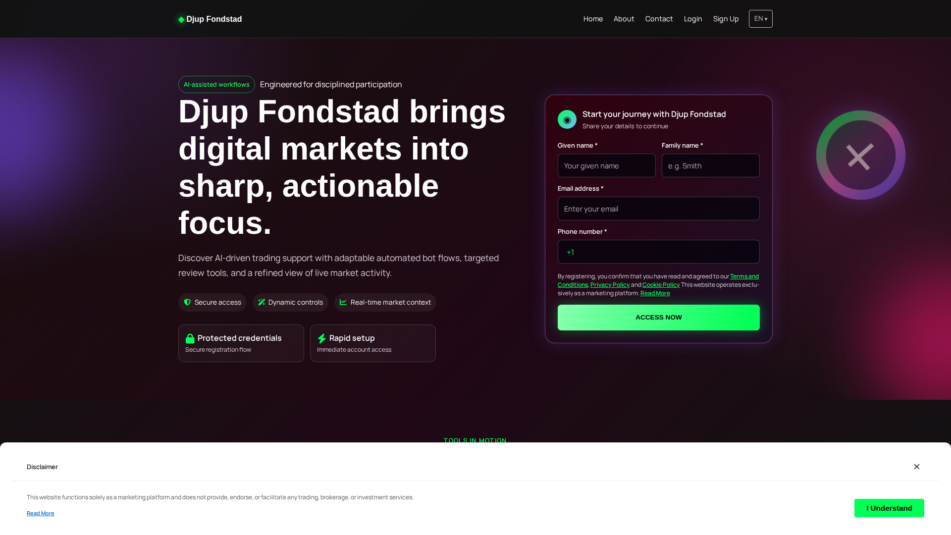 Screenshot of djupfondstad.click