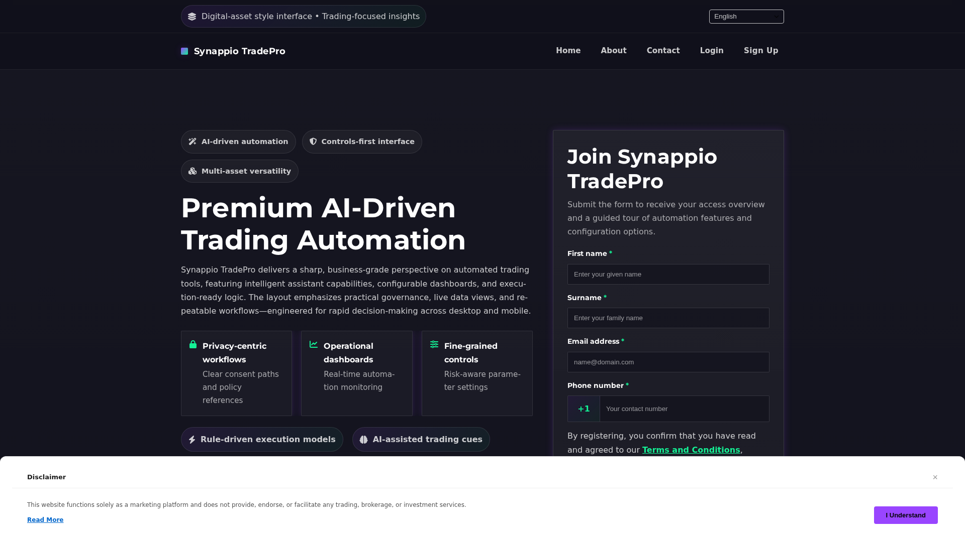 Screenshot of synappiotradepropro.click