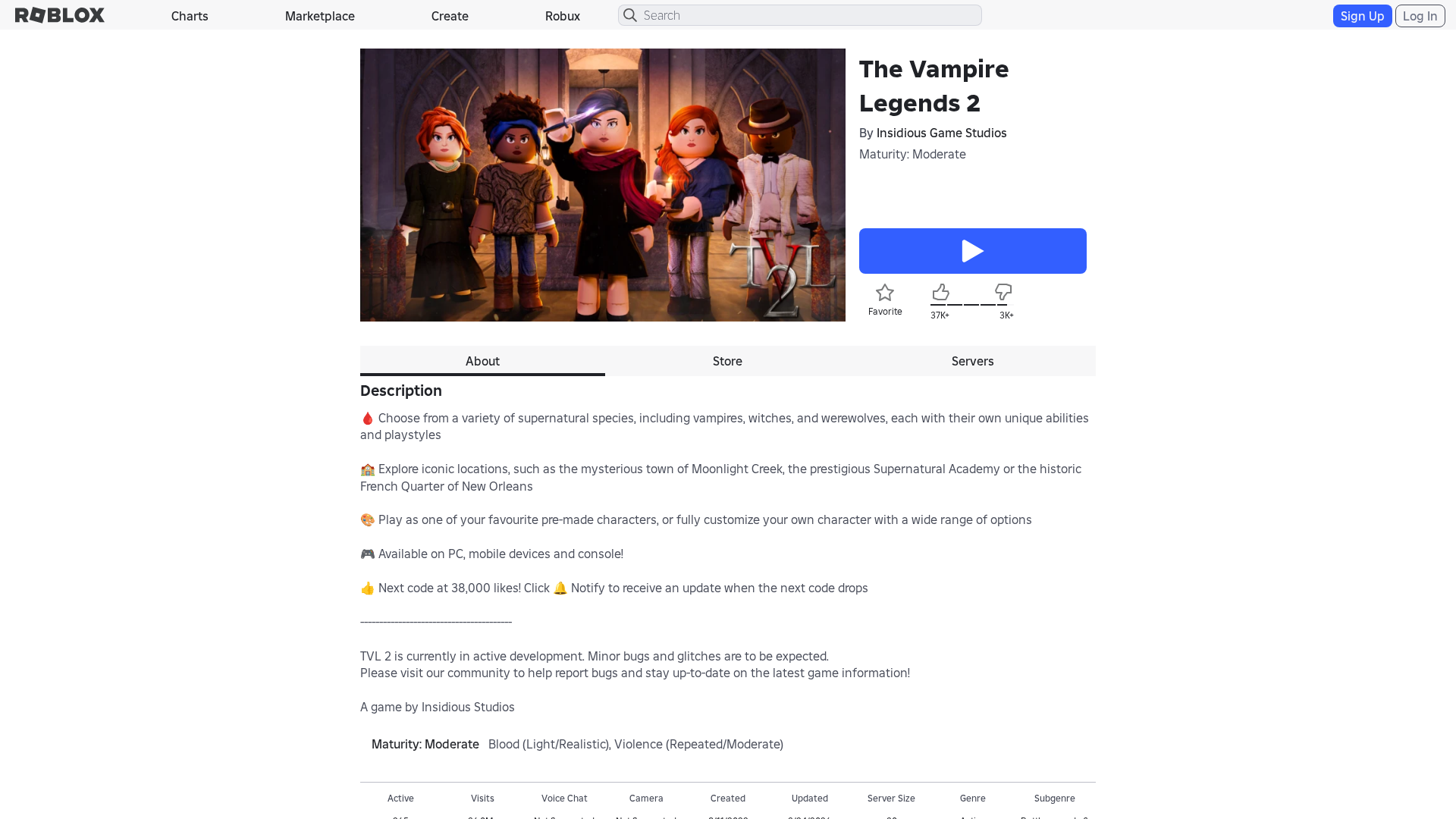 Screenshot of www.roblox.com.et